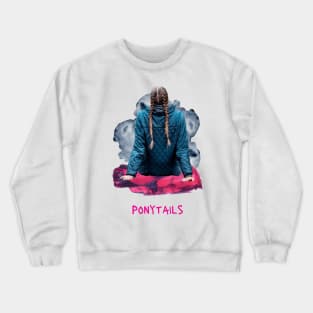 Ponytails Teenager girls Crewneck Sweatshirt